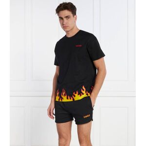 Hugo Bodywear Piżama HUGO Flames ShortSet Regular Fit czarny S Hugo Bodywear Piżama HUGO Flames ShortSet Regular Fit czarny S