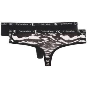 Calvin Klein Underwear Stringi 2-pack czarny XS Calvin Klein Underwear Stringi 2-pack czarny XS