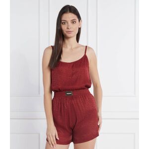 Hugo Bodywear Góra od piżamy SATINOIR Regular Fit czerwony XXL Hugo Bodywear Góra od piżamy SATINOIR Regular Fit czerwony XXL