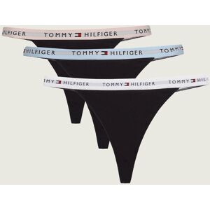Tommy Hilfiger Stringi 3-pack czarny S Tommy Hilfiger Stringi 3-pack czarny S