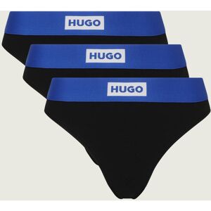 Hugo Blue Stringi 3-pack czarny M Hugo Blue Stringi 3-pack czarny M
