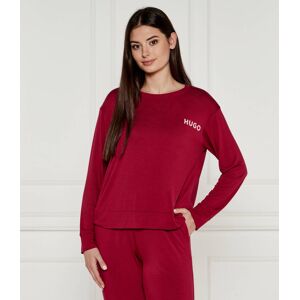 Hugo Bodywear Góra od piżamy Unite Relaxed fit bordowy XS Hugo Bodywear Góra od piżamy Unite Relaxed fit bordowy XS