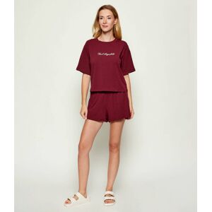 Karl Lagerfeld Piżama Hotel Karl Regular Fit bordowy XL Karl Lagerfeld Piżama Hotel Karl Regular Fit bordowy XL