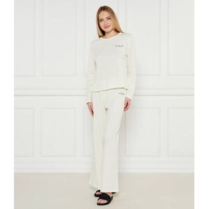 Karl Lagerfeld Piżama Hotel Karl Ls Waffle Relaxed fit ecru XL Karl Lagerfeld Piżama Hotel Karl Ls Waffle Relaxed fit ecru XL