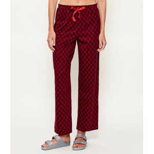 Hugo Bodywear Spodnie od piżamy CASUAL Loose fit bordowy S Hugo Bodywear Spodnie od piżamy CASUAL Loose fit bordowy S