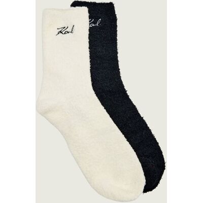 Karl Lagerfeld Skarpety 2-pack K/Signature ecru OS Karl Lagerfeld Skarpety 2-pack K/Signature ecru OS