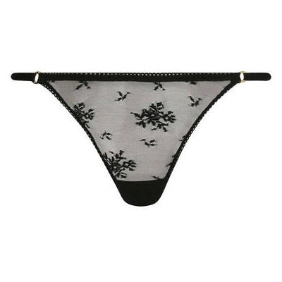 Stella McCartney Koronkowe stringi czarny L Stella McCartney Koronkowe stringi czarny L