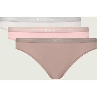 Boss BLACK Stringi 3-pack beżowy XS Boss BLACK Stringi 3-pack beżowy XS