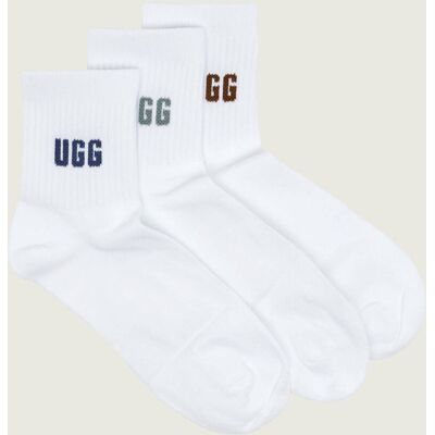 UGG Skarpety 3-pack Quinlin biały OS UGG Skarpety 3-pack Quinlin biały OS