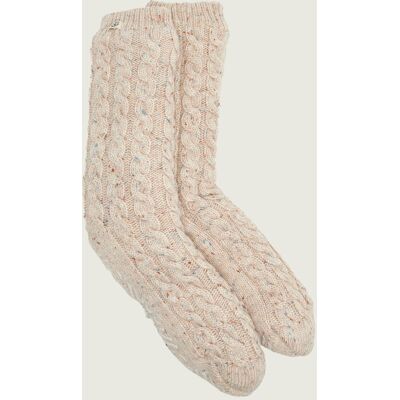 UGG Skarpety Elowyn z dodatkiem wełny beżowy OS UGG Skarpety Elowyn z dodatkiem wełny beżowy OS