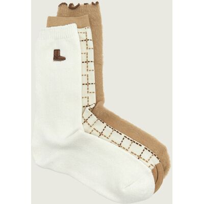 UGG Skarpety 3-pack Classic Crew beżowy OS UGG Skarpety 3-pack Classic Crew beżowy OS