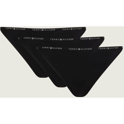 Tommy Hilfiger Stringi 3-pack czarny S Tommy Hilfiger Stringi 3-pack czarny S