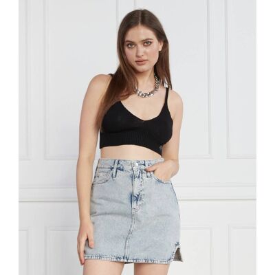 Calvin Klein Jeans Top Regular Fit czarny M Calvin Klein Jeans Top Regular Fit czarny M
