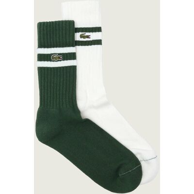 Lacoste Skarpety 2-pack zielony 39/42 Lacoste Skarpety 2-pack zielony 39/42