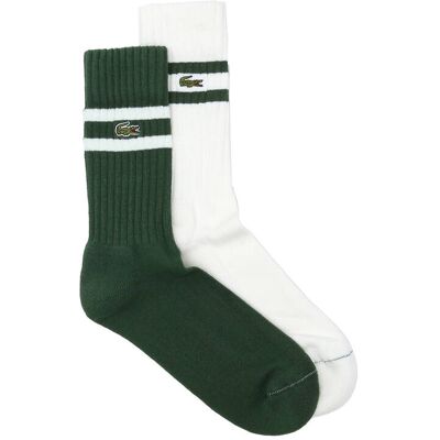 Lacoste Skarpety 2-pack zielony 35/38 Lacoste Skarpety 2-pack zielony 35/38