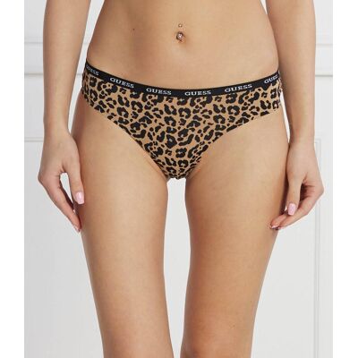 Guess Underwear Figi brazylijskie brązowy XS Guess Underwear Figi brazylijskie brązowy XS