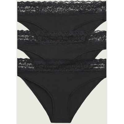 Tommy Hilfiger Figi 3-pack czarny XS Tommy Hilfiger Figi 3-pack czarny XS