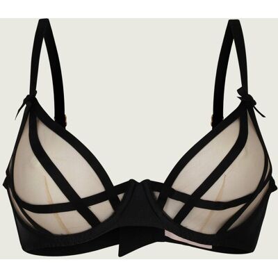 Agent Provocateur Koronkowy biustonosz BRIELLA czarny 75C Agent Provocateur Koronkowy biustonosz BRIELLA czarny 75C