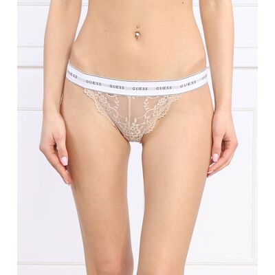Guess Underwear Figi brazylijskie BELLE beżowy XS Guess Underwear Figi brazylijskie BELLE beżowy XS