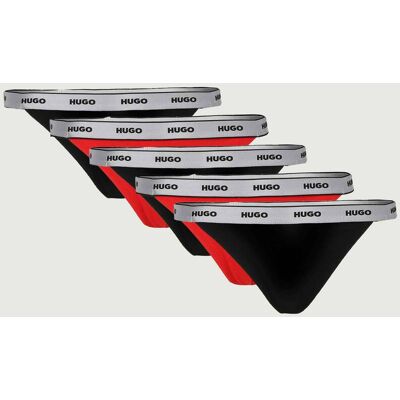 HUGO Stringi 5-pack czarny M HUGO Stringi 5-pack czarny M