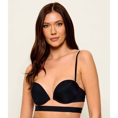 Wonderbra Biustonosz czarny 70B Wonderbra Biustonosz czarny 70B