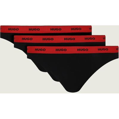 HUGO Stringi 3-pack czarny S HUGO Stringi 3-pack czarny S