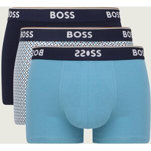 Boss BLACK Bokserki 3-pack Power Desig niebieski S Boss BLACK Bokserki 3-pack Power Desig niebieski S