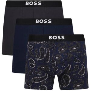 BLACK Bokserki 3-pack BOSS ONE szary S BLACK Bokserki 3-pack BOSS ONE szary S