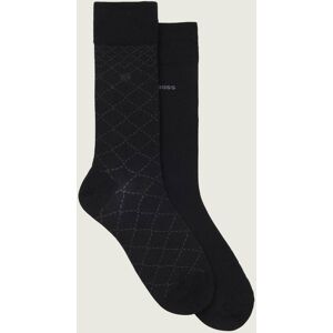 Boss BLACK Skarpety 2-pack Mini Argyle CC czarny 39/42 Boss BLACK Skarpety 2-pack Mini Argyle CC czarny 39/42