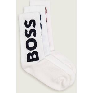 Boss BLACK Skarpety 3-pack 3P QS Rib Logo CC biały 43/46 Boss BLACK Skarpety 3-pack 3P QS Rib Logo CC biały 43/46