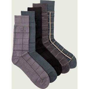 Boss BLACK Skarpety 5-pack 5PRSGiftset Check CC szary 40/46 Boss BLACK Skarpety 5-pack 5PRSGiftset Check CC szary 40/46