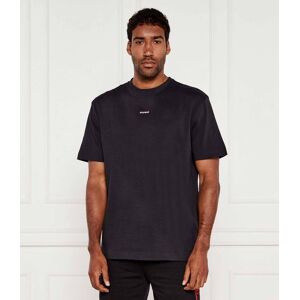 Hugo Bodywear Góra od piżamy SPLIT LOGO Relaxed fit czarny S Hugo Bodywear Góra od piżamy SPLIT LOGO Relaxed fit czarny S