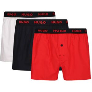 Hugo Bodywear Bokserki 3-pack WOVEN BOXER TRIPLET czerwony S Hugo Bodywear Bokserki 3-pack WOVEN BOXER TRIPLET czerwony S