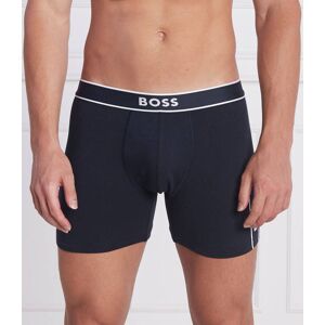 Boss BLACK Bokserki BoxerBr 24 Logo granatowy S Boss BLACK Bokserki BoxerBr 24 Logo granatowy S