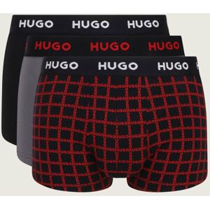 Hugo Bodywear Bokserki 3-pack TRUNK TRIPLET DESIGN szary S Hugo Bodywear Bokserki 3-pack TRUNK TRIPLET DESIGN szary S