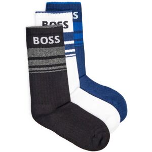 Boss BLACK Skarpety 3-pack 3P QS Rib Stripe CC czarny 39/42 Boss BLACK Skarpety 3-pack 3P QS Rib Stripe CC czarny 39/42