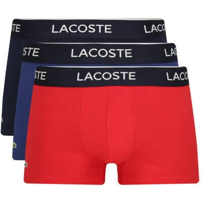 Lacoste Bokserki 3-pack multikolor S Lacoste Bokserki 3-pack multikolor S