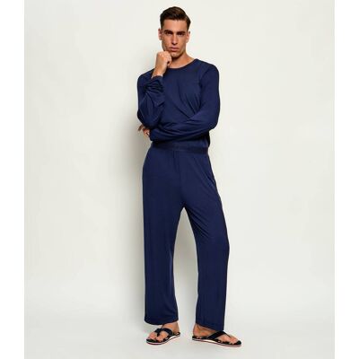 Calvin Klein Underwear Piżama Regular Fit granatowy M Calvin Klein Underwear Piżama Regular Fit granatowy M