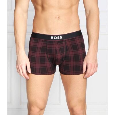 Boss BLACK Bokserki Trunk 24 Print bordowy S Boss BLACK Bokserki Trunk 24 Print bordowy S