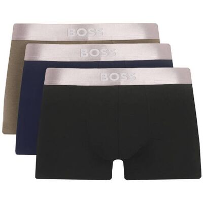 Boss BLACK Bokserki 3-pack Trunk 3P Metallic S Boss BLACK Bokserki 3-pack Trunk 3P Metallic S