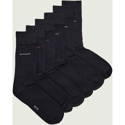 Gant Skarpety 6-pack czarny 2-4 Gant Skarpety 6-pack czarny 2-4