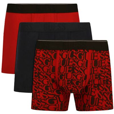 Guess Underwear Bokserki 3-pack czerwony S Guess Underwear Bokserki 3-pack czerwony S