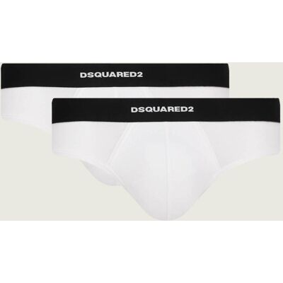 Dsquared2 Slipy 2-pack biały XXL Dsquared2 Slipy 2-pack biały XXL
