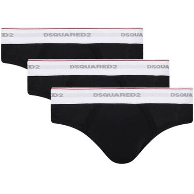 Dsquared2 Slipy 3-pack czarny XXL Dsquared2 Slipy 3-pack czarny XXL