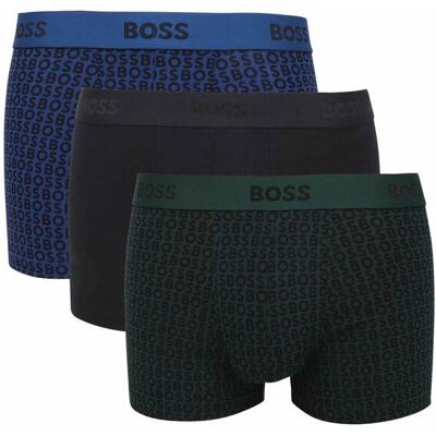 Boss BLACK Bokserki 3-pack Trunk 3P Gift 2D butelkowa zieleń S Boss BLACK Bokserki 3-pack Trunk 3P Gift 2D butelkowa zieleń S
