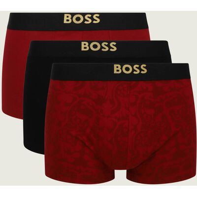 Boss BLACK Bokserki 3-pack Trunk 3P czerwony S Boss BLACK Bokserki 3-pack Trunk 3P czerwony S