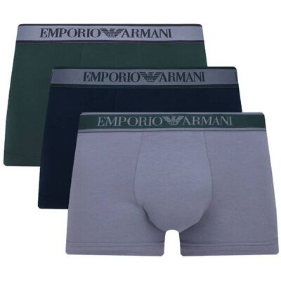 Giorgio Armani Emporio Armani Bokserki 3-pack butelkowa zieleń S Giorgio Armani Emporio Armani Bokserki 3-pack butelkowa zieleń S