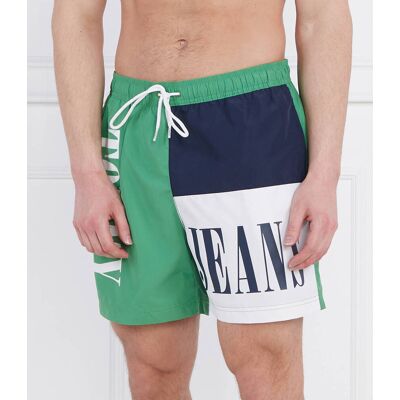 Tommy Hilfiger Szorty kąpielowe Slim Fit zielony M Tommy Hilfiger Szorty kąpielowe Slim Fit zielony M