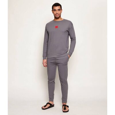 Hugo Bodywear Piżama GALAXY Regular Fit szary S Hugo Bodywear Piżama GALAXY Regular Fit szary S