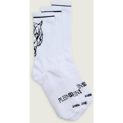 Plein Sport Skarpety 3-pack Tiger biały 39/42 Plein Sport Skarpety 3-pack Tiger biały 39/42